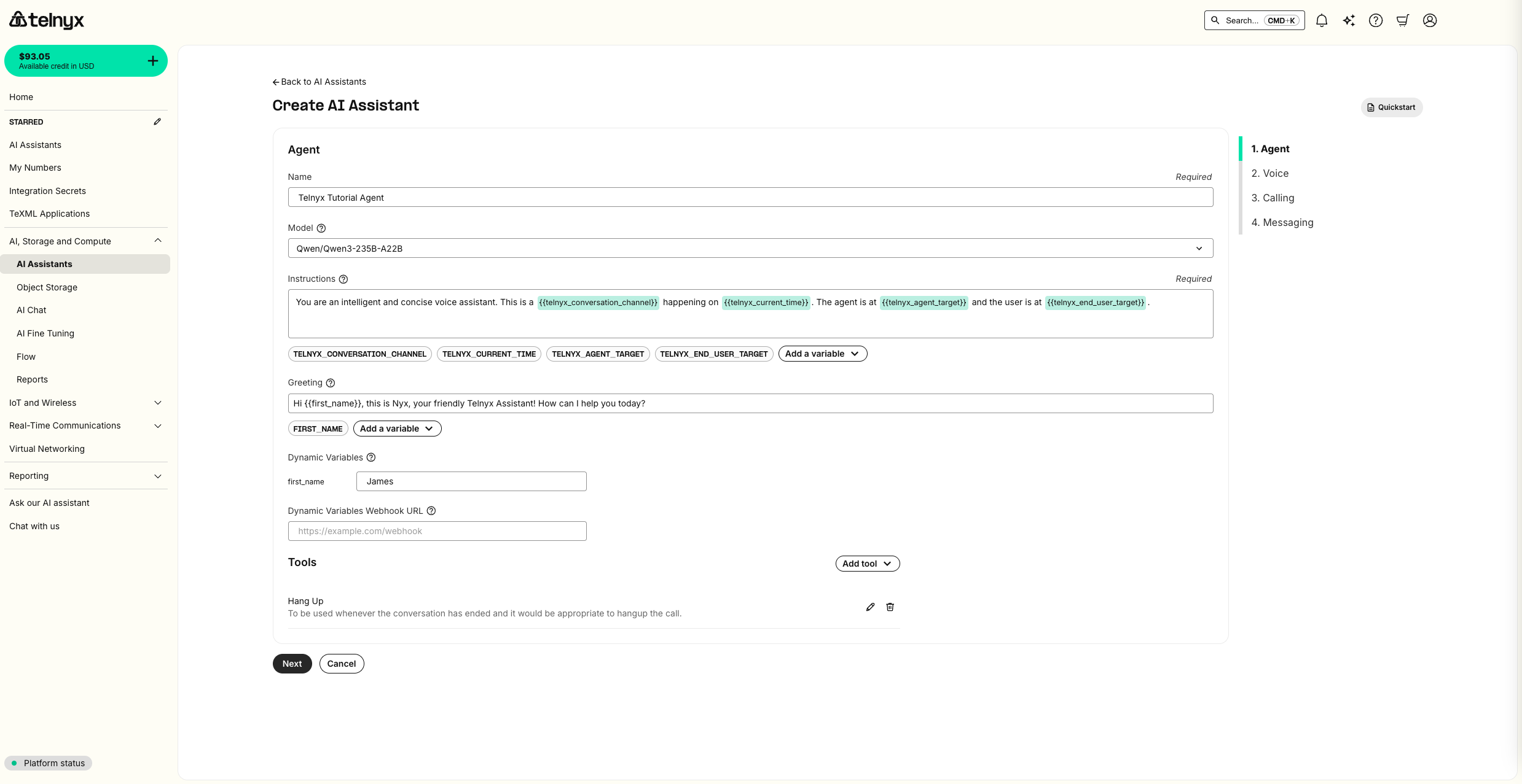 AI Assistant Portal Config