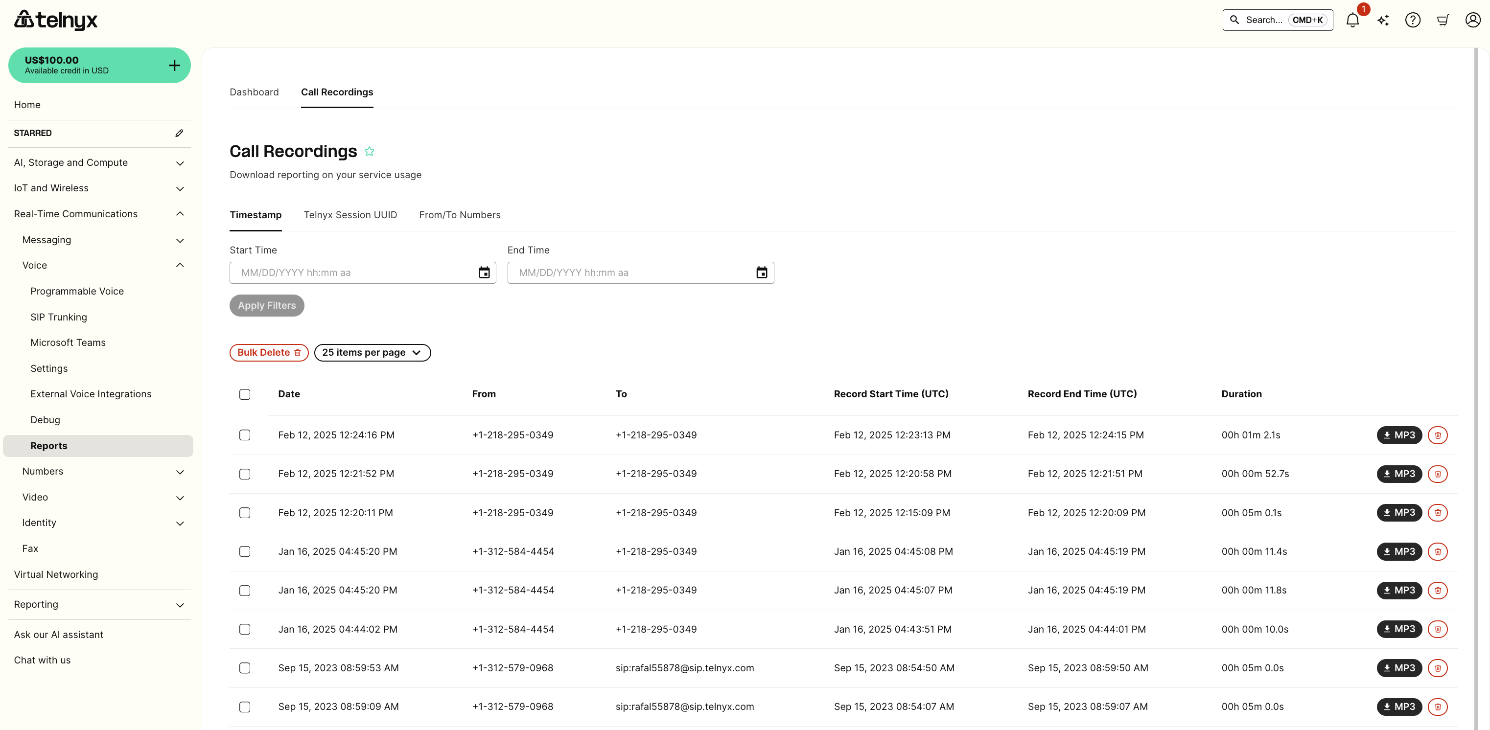 Retrieving your Voicemail